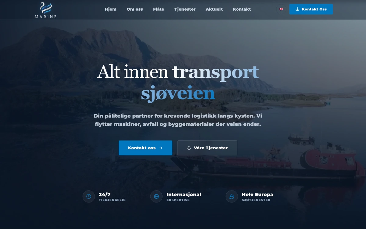 Nettside levert til norsk bedrift av Nettify - eksempel 7